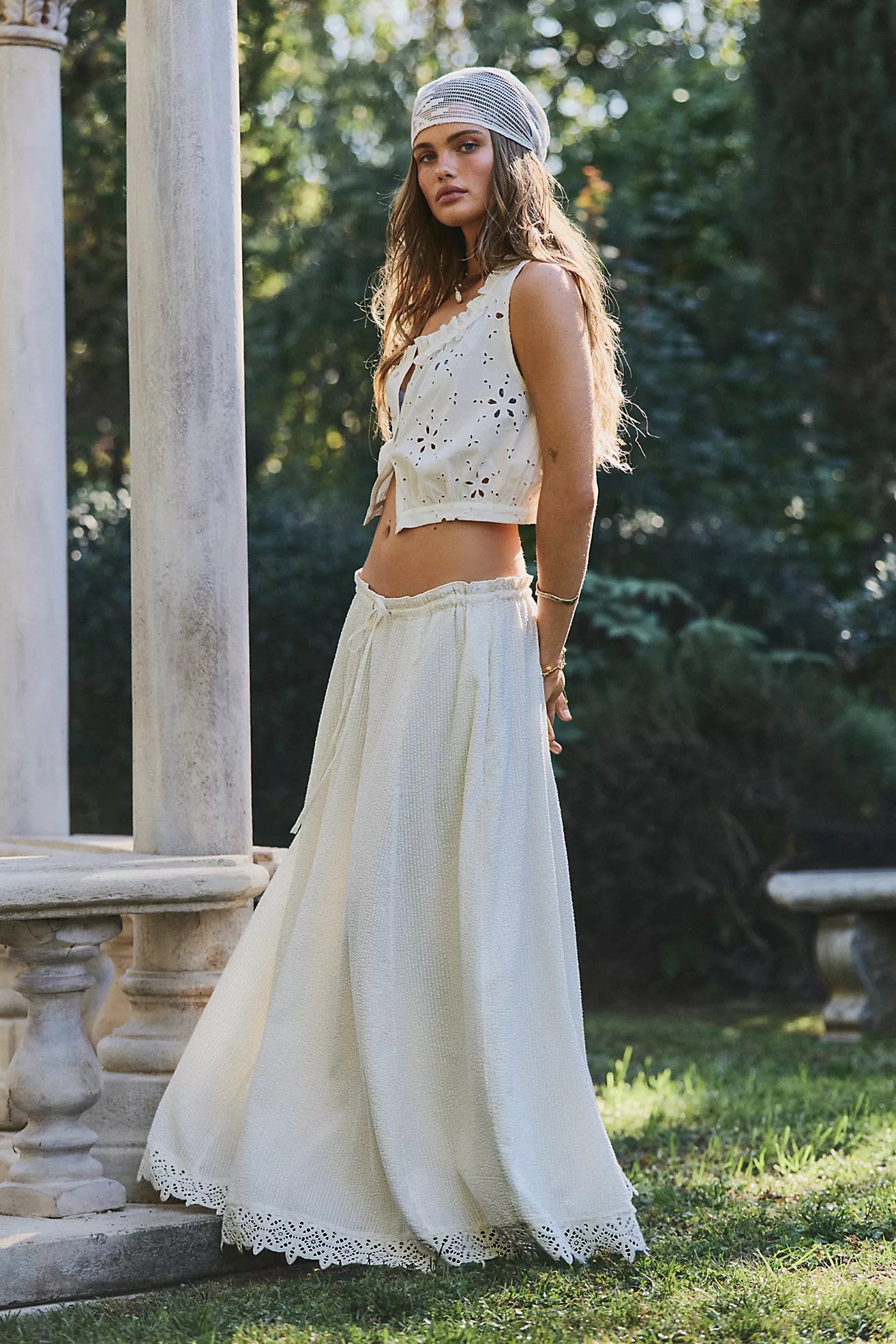Free People Madelyn Cotton Maxi Skirt Set, 100% natural fabric skirts