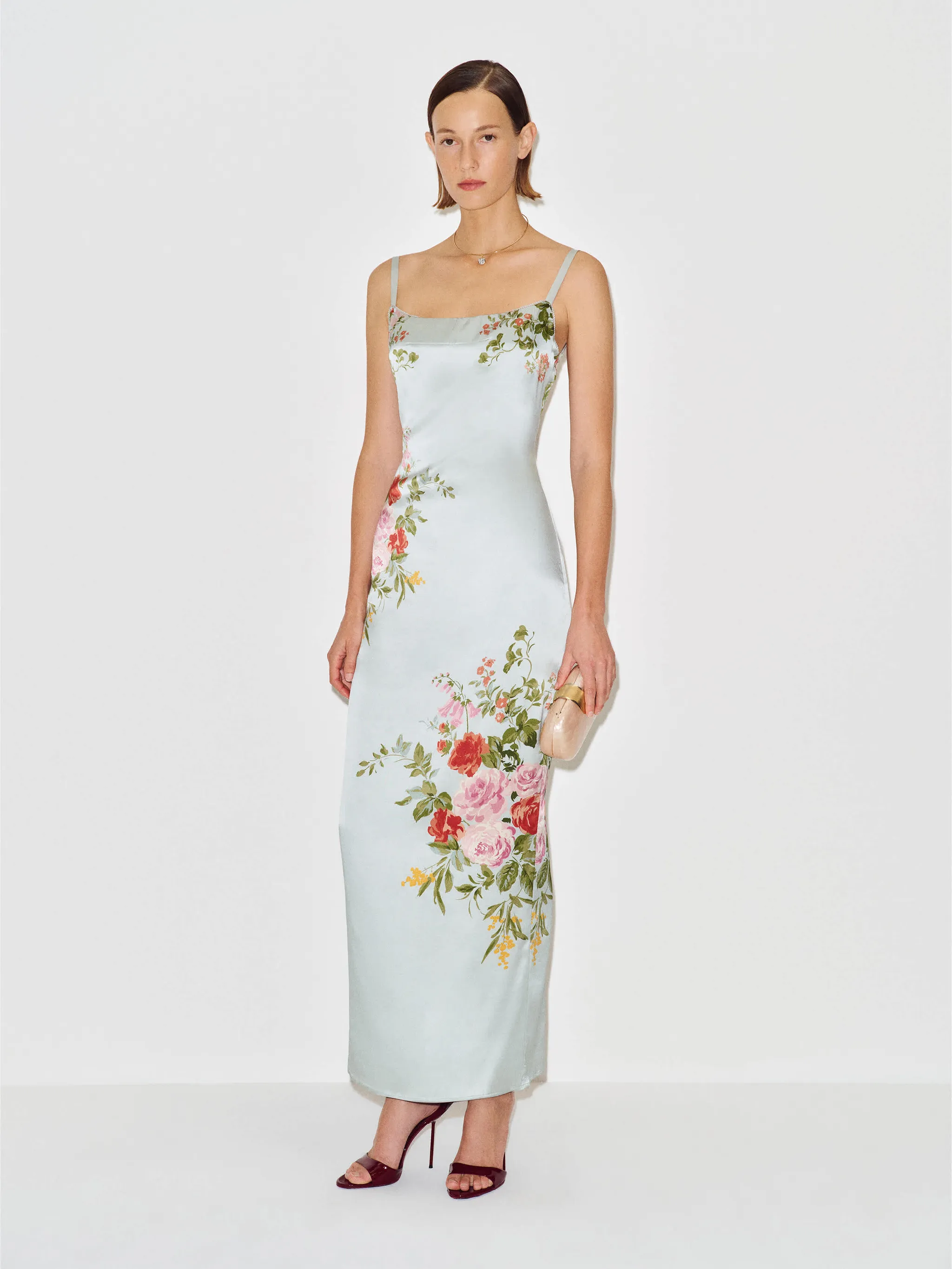 Reformation Caitlin Silk Dress, 100% natural fabric cocktail