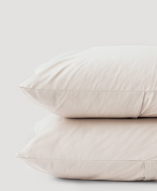Pact Home Organic Cool-air Percale Sham 2-pack made with Organic Cotton, 100% natural fabric pillowcases