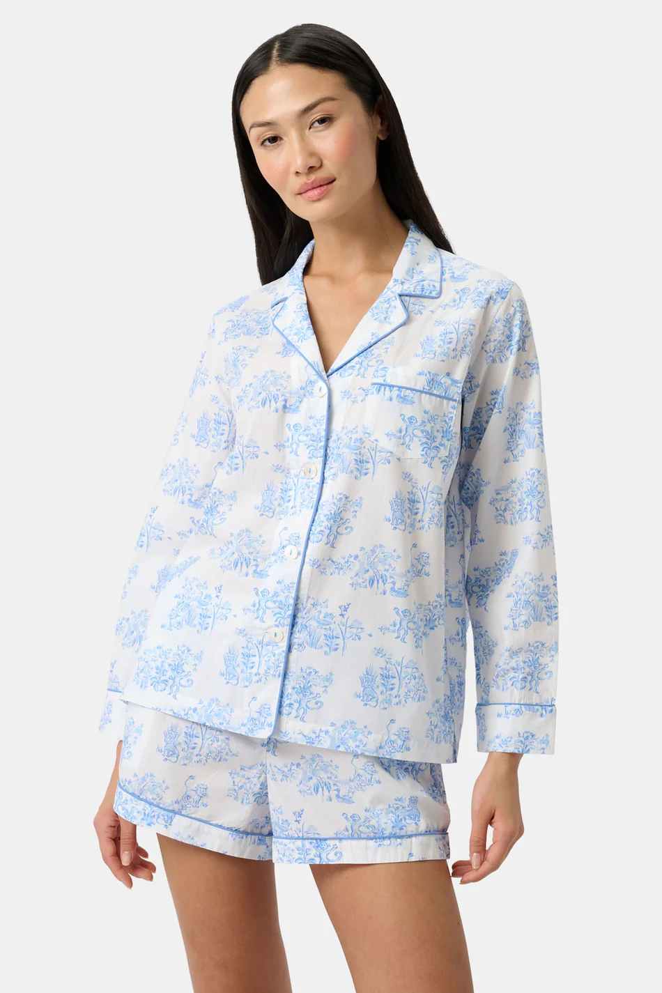 Roller Rabbit Sherwood Forest Monkey Leila Lounge Set, 100% natural fabric pajamas