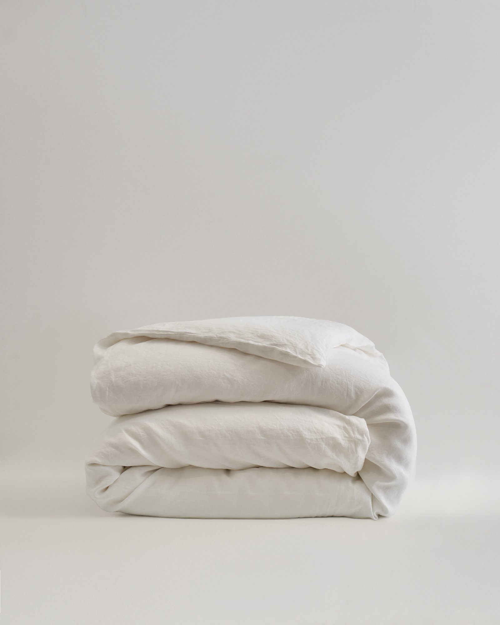 Quince Linen Duvet Cover in Ivory, 100% natural fabric duvet covers & sets