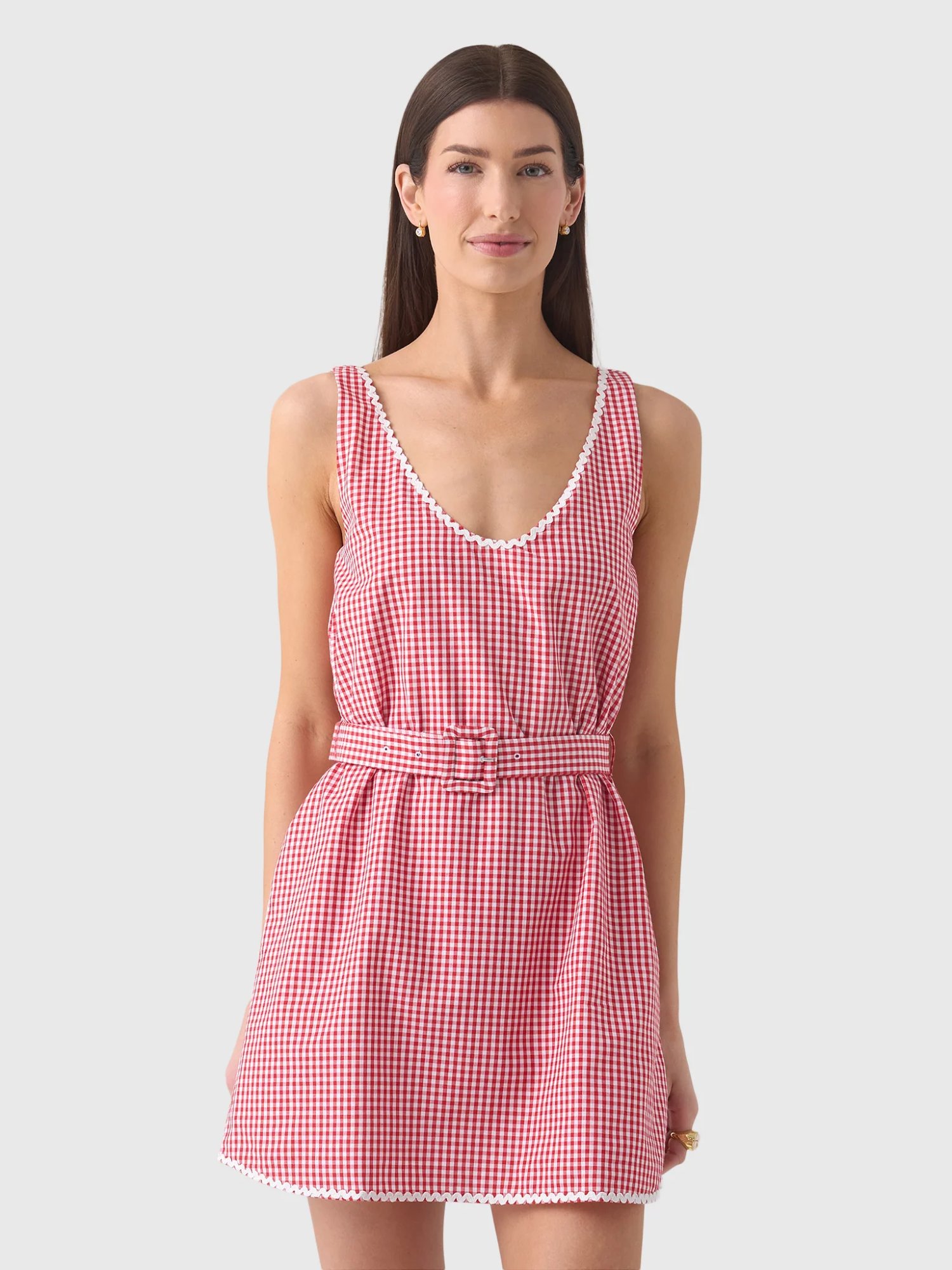 MASONS DAUGHTER Ric Rac Mini Dress, 100% natural fabric dresses