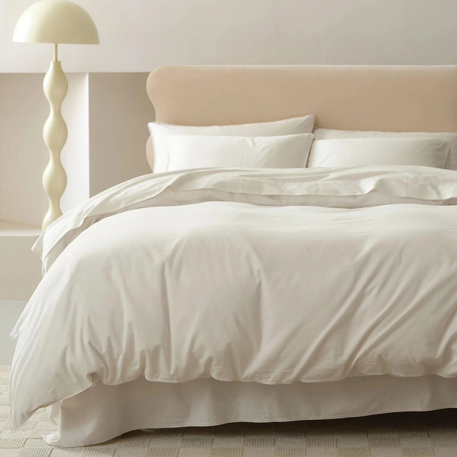 Birch Ln Double Stitch 100% GOTS Certified Long Staple Cotton Duvet Cover, 100% natural fabric cotton bedding