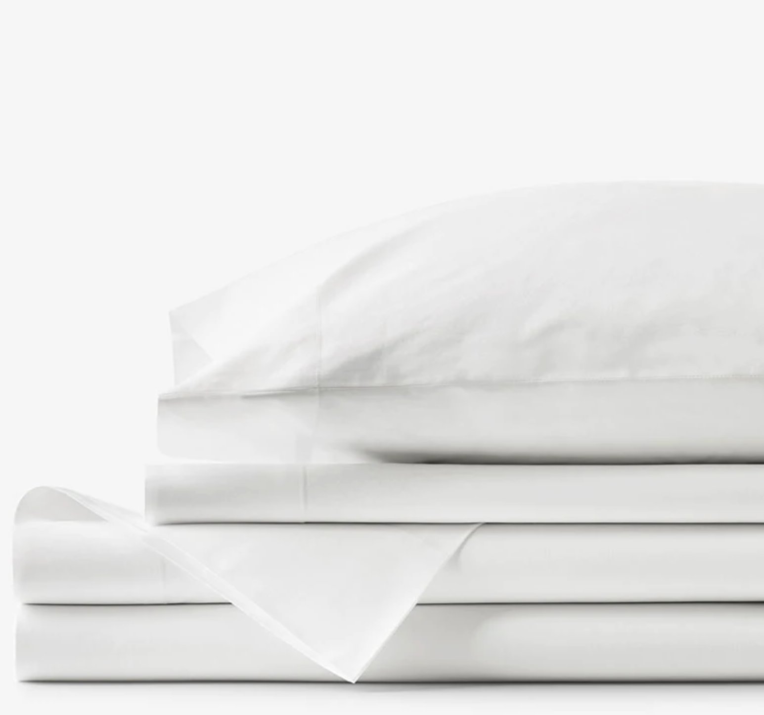 The Company Store Classic Cool Organic Cotton Percale Solid Bed Sheet Set, 100% natural fabric cotton bedding