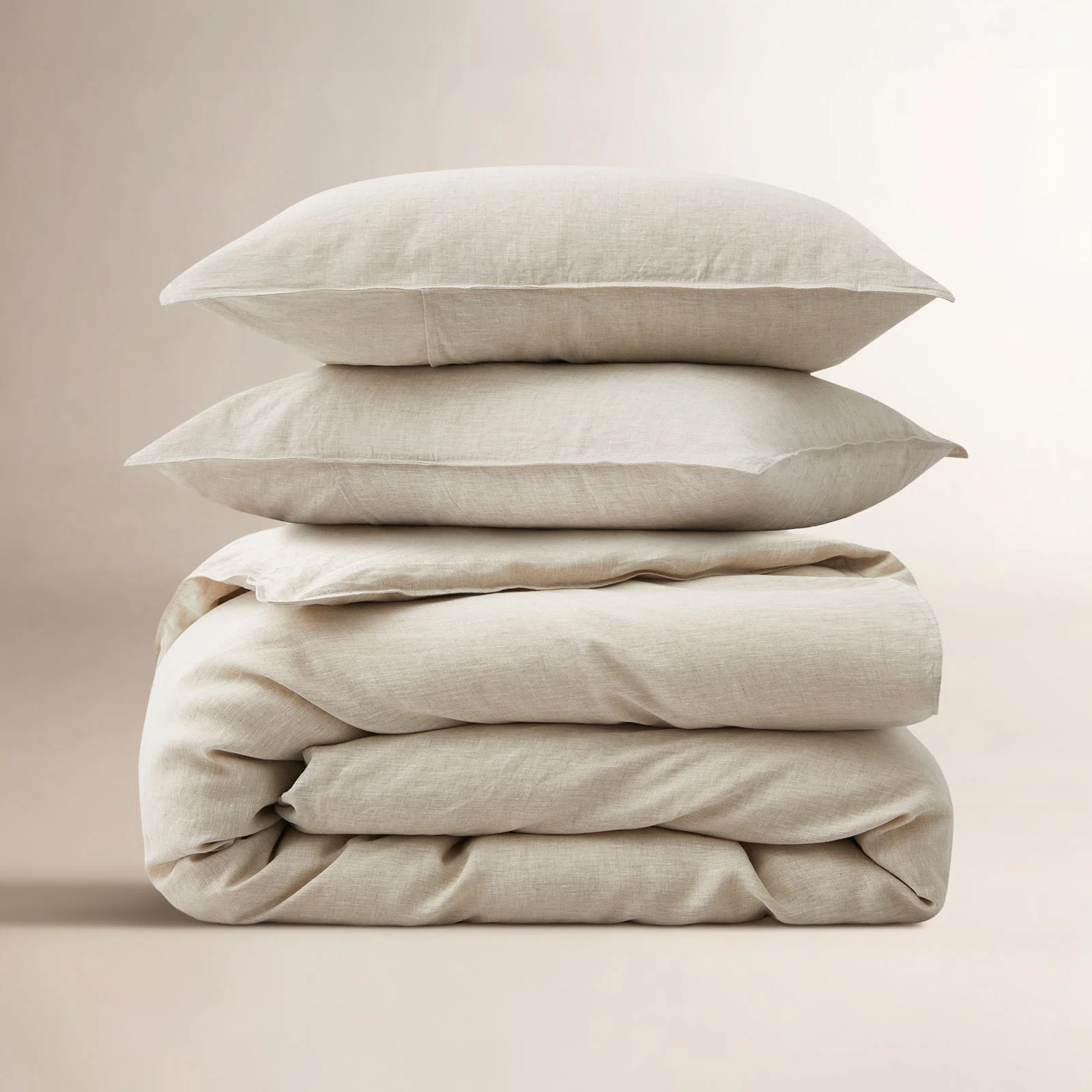 Birch Ln Boseman Linen Duvet Reversible Duvet Cover Set, 100% natural fabric linen bedding