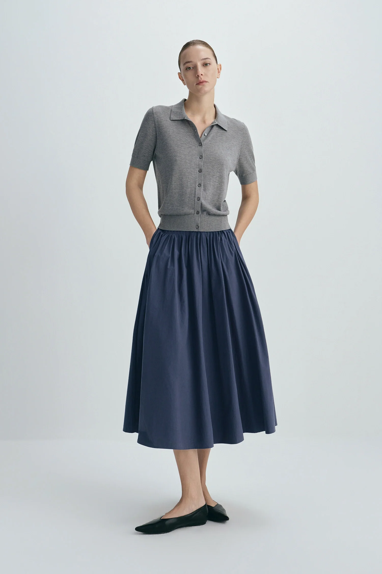 Rue Sophie Piquenique Pintuck Skirt, 100% natural fabric skirts