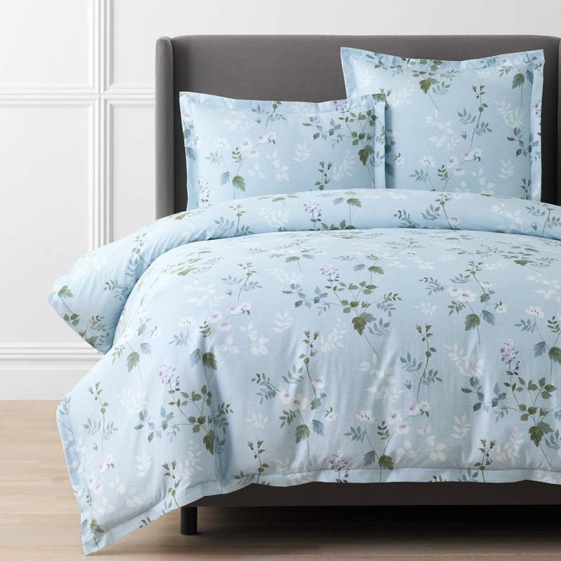 The Company Store Wispy Meadow Premium Smooth Wrinkle-Free Sateen Duvet Cover, 100% natural fabric duvet covers & sets