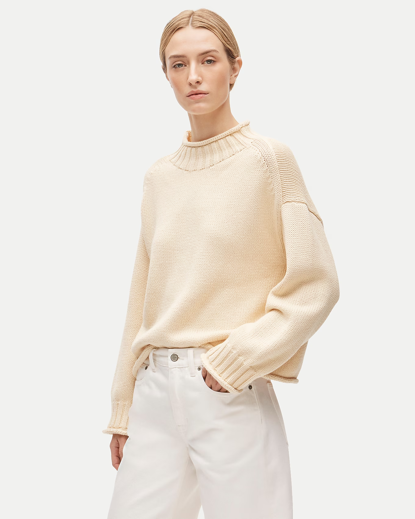 J.Crew 2025 Rollneck™ sweater, 100% natural fabric knitwear