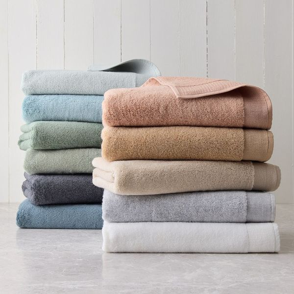 West Elm Shopping, 100% natural fabric bath towels
