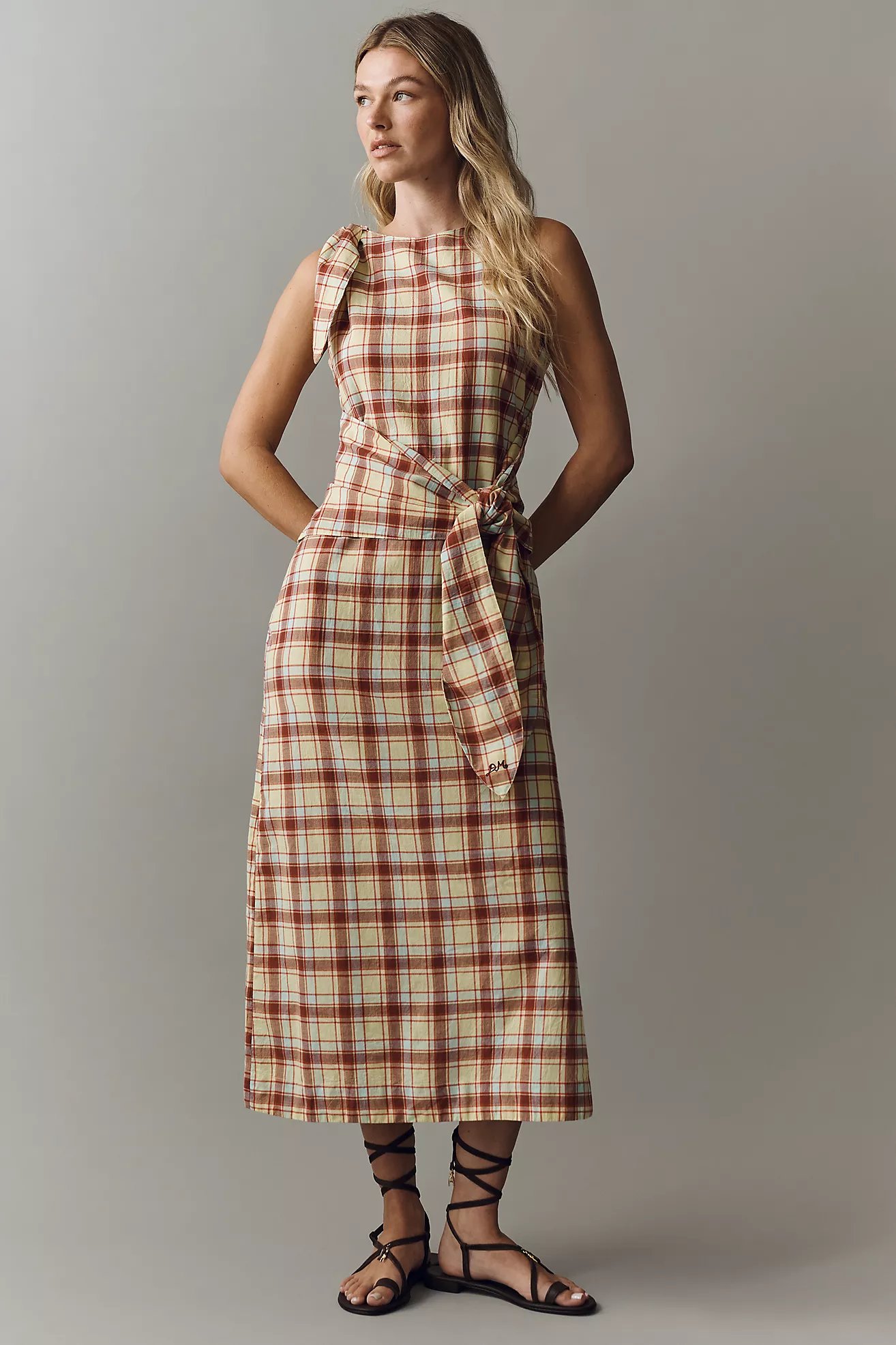 Damson Madder Estelle Midi Dress, 100% natural fabric dresses