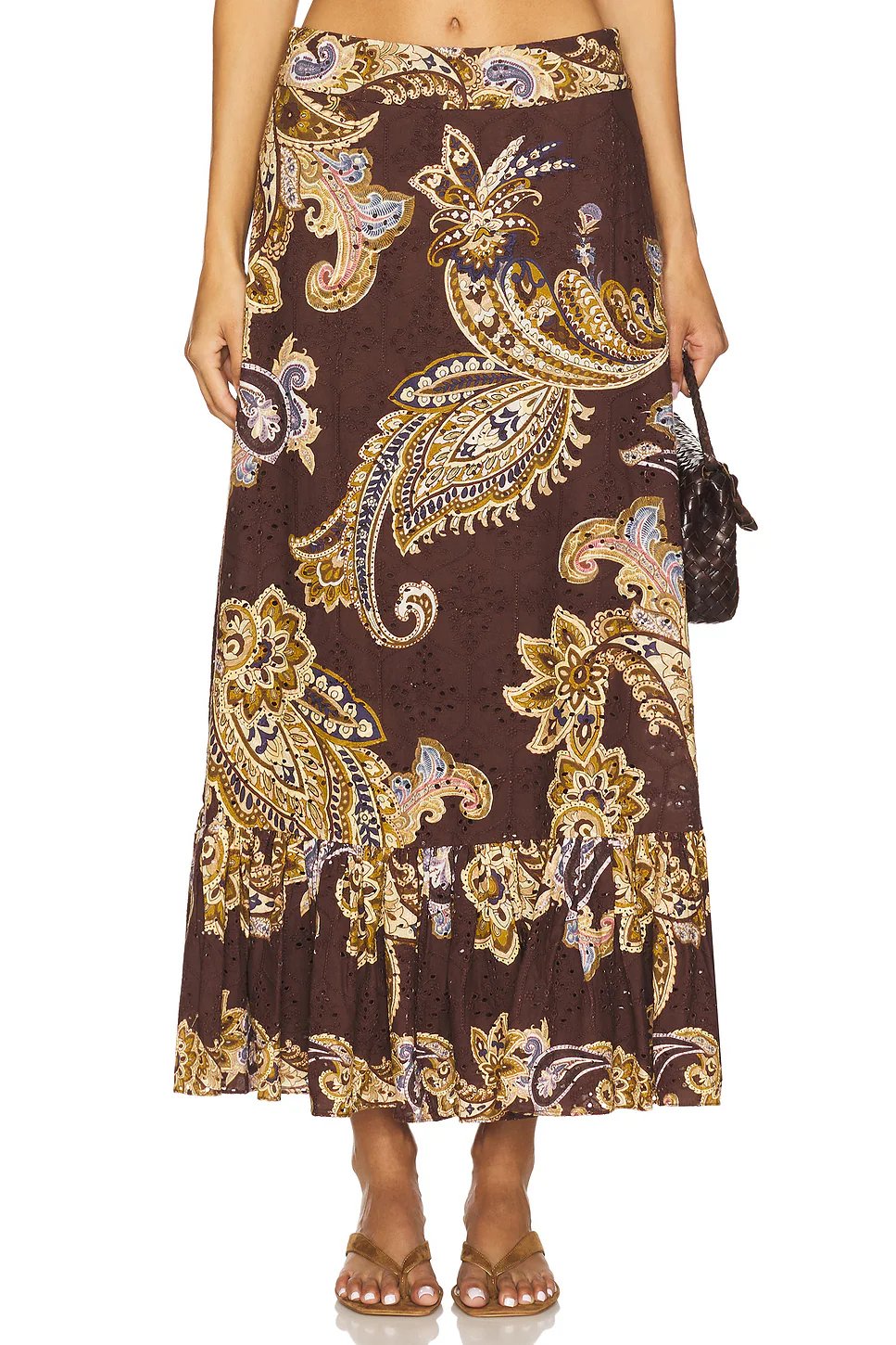 Hemant and Nandita A Line Ankle Length Skirt, 100% natural fabric skirts