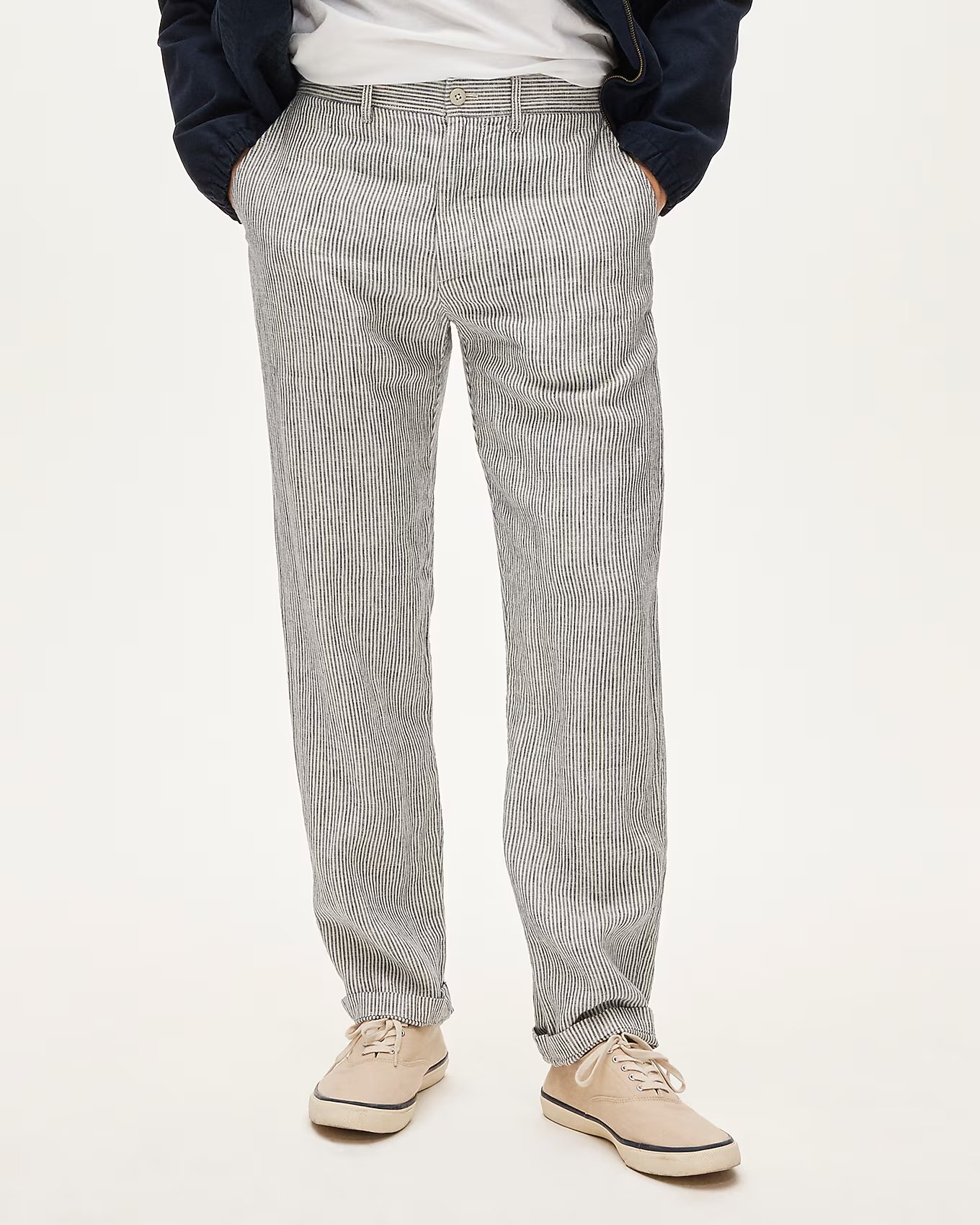 J.Crew Classic-fit linen trouser, 100% natural fabric tops