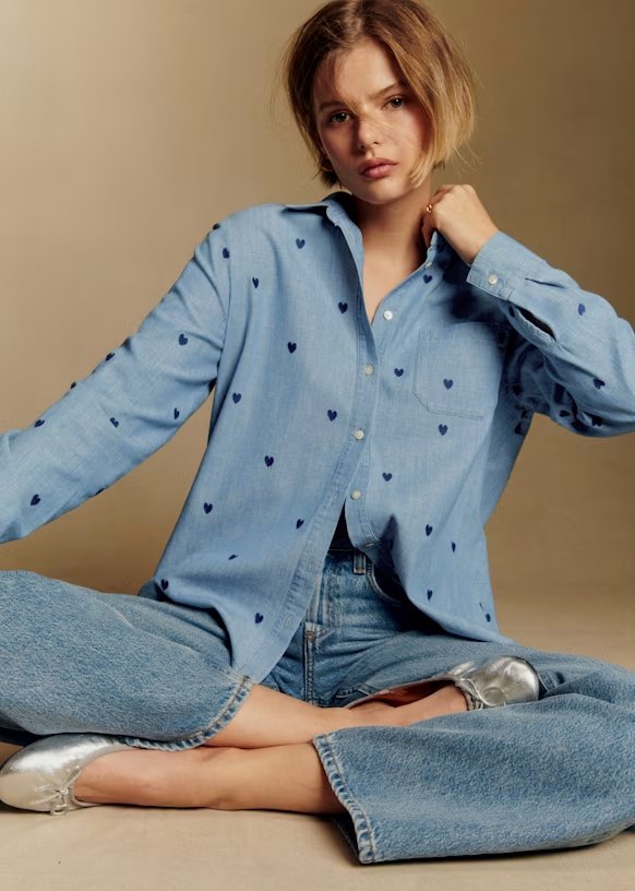 Sézane Tomboy Shirt – 100% natural fiber