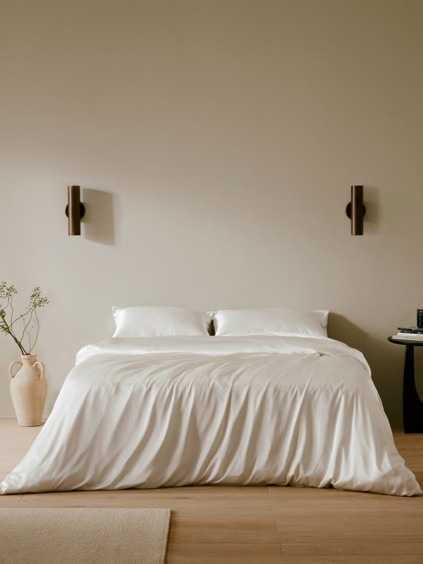 LILYSILK 19 Momme Solid Color Seamless Silk Duvet Cover On Hot Sales, 100% natural fabric duvet covers & sets