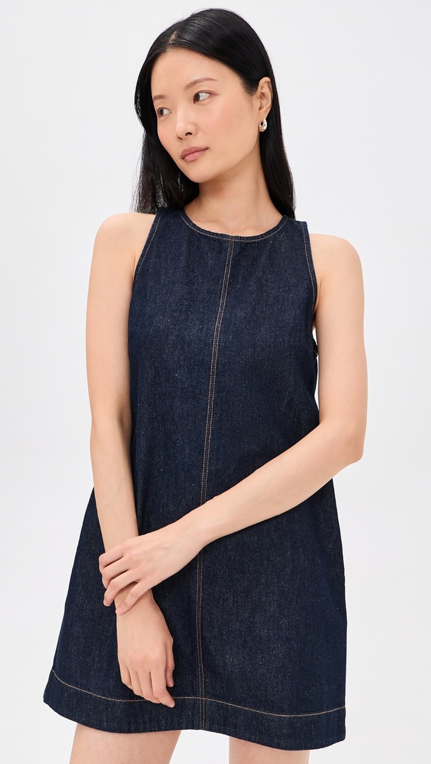 Madewell Denim Mini Shift Dress, 100% natural fabric dresses