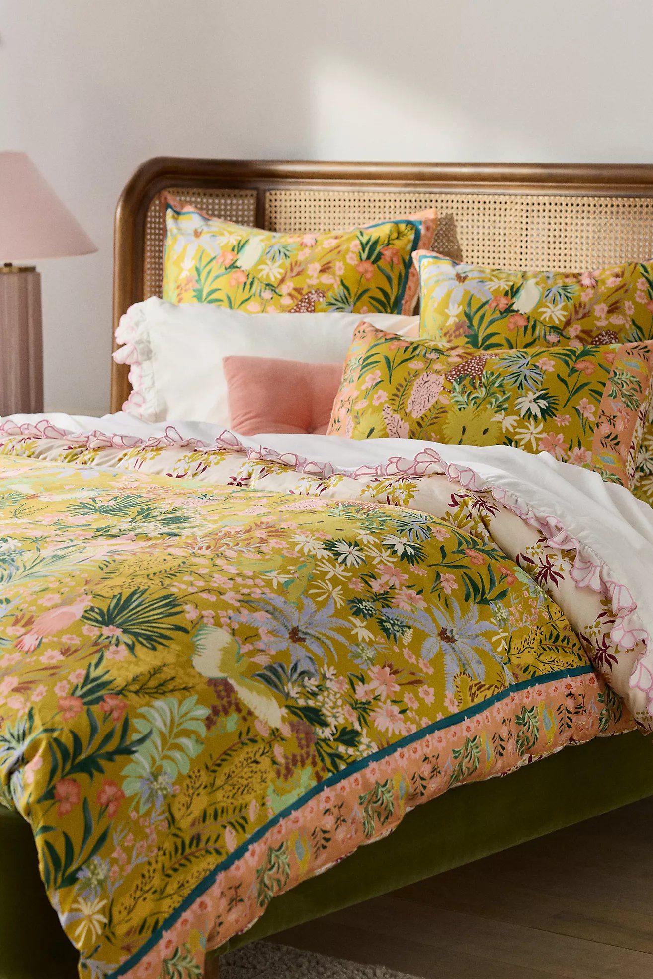 Anthropologie Organic Cotton Printed Sateen Duvet, 100% natural fabric duvet covers & sets