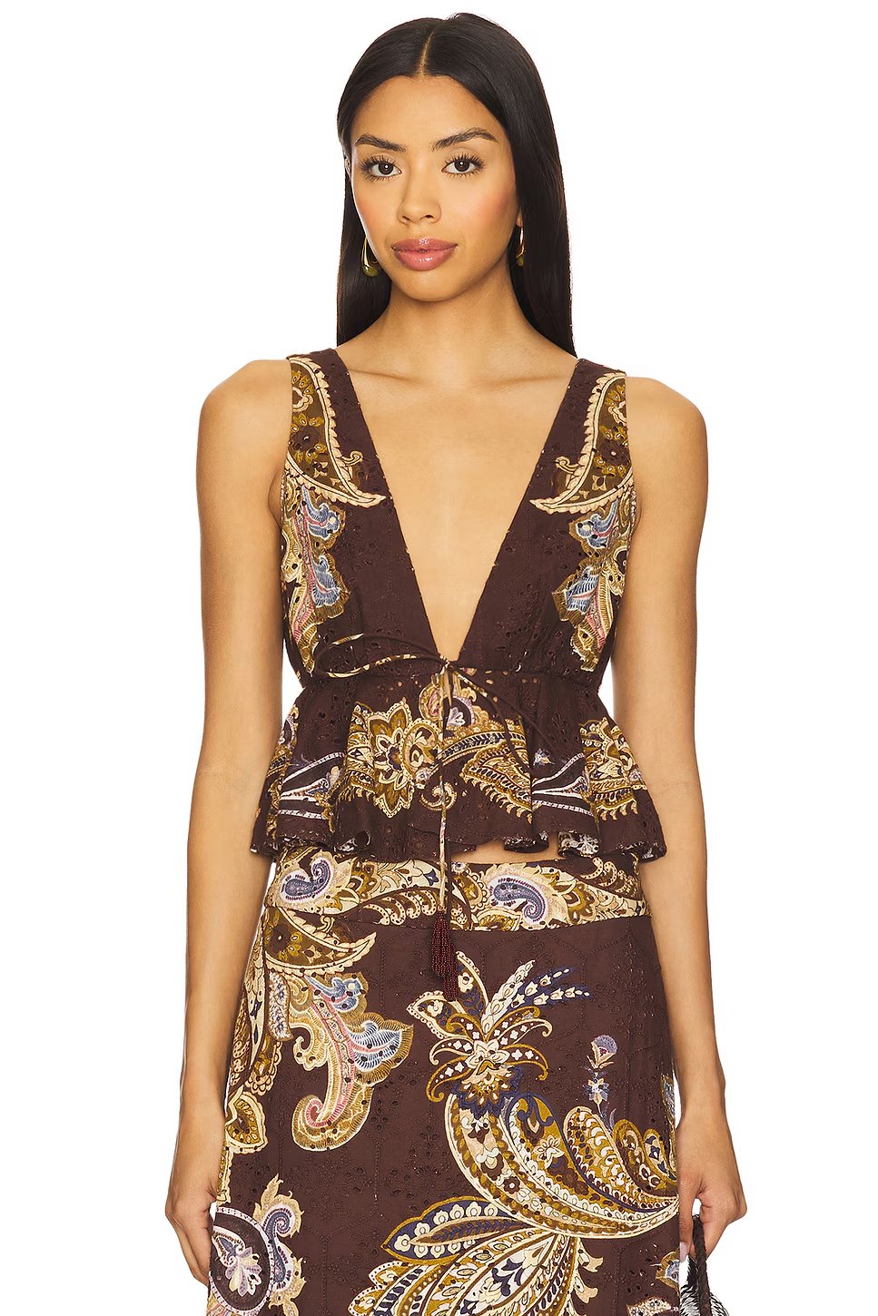 Hemant and Nandita Peplum Top, 100% natural fabric tops