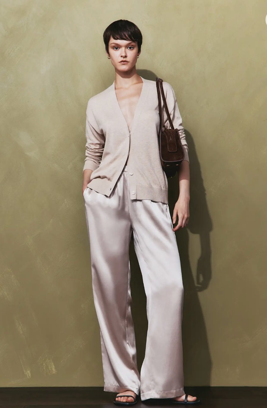 Quince 100% Washable Silk Drawstring Wide Leg Pants, 100% natural fabric pants