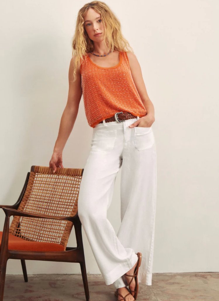 Sanctuary The Linen Marine Wide Leg , 100% natural fabric pants